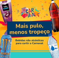 Bebidas n&atilde;o alc&oacute;olicas para curtir o Carnaval!